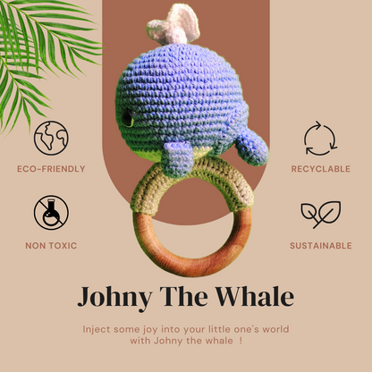 Johny The whale Rattle and Teether