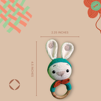 Bunny Rattle and Teether