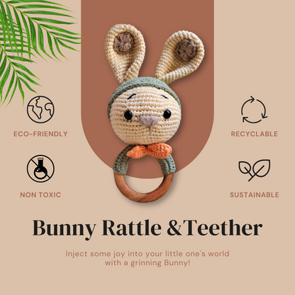 Bunny Rattle and Teether