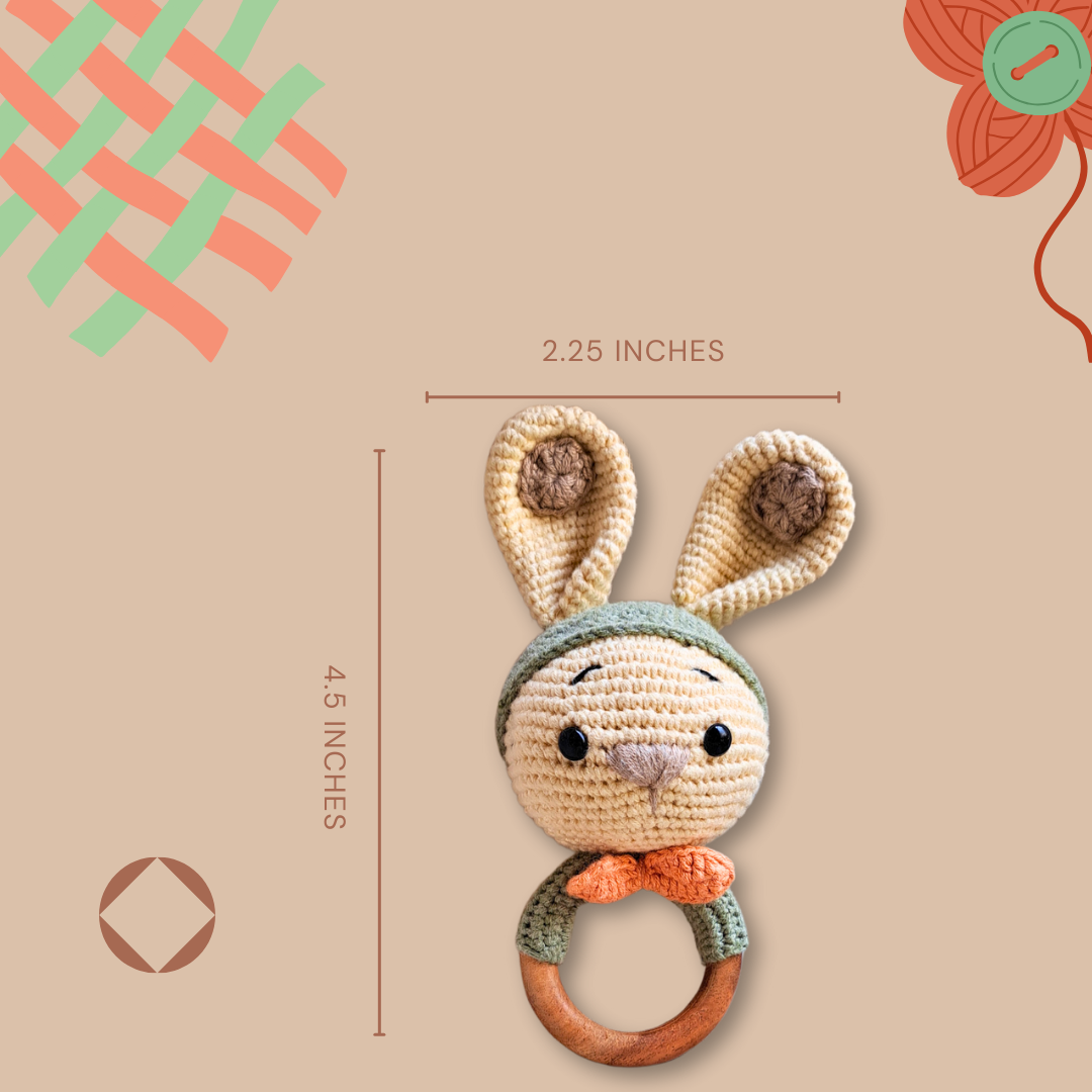 Bunny Rattle and Teether