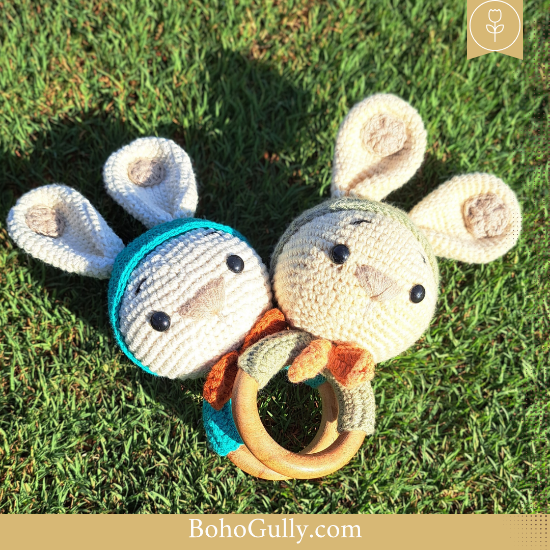 Bunny Rattle and Teether