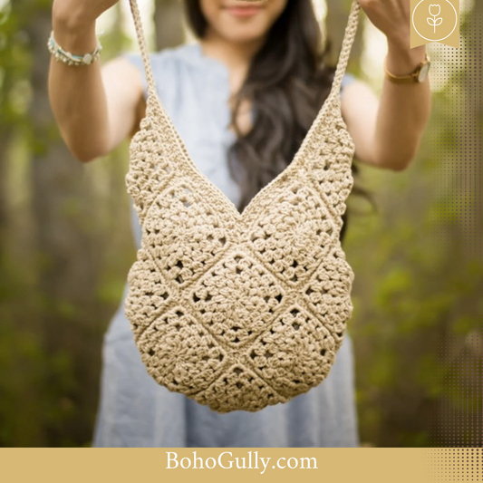 Crochet Malabar Tote Bag