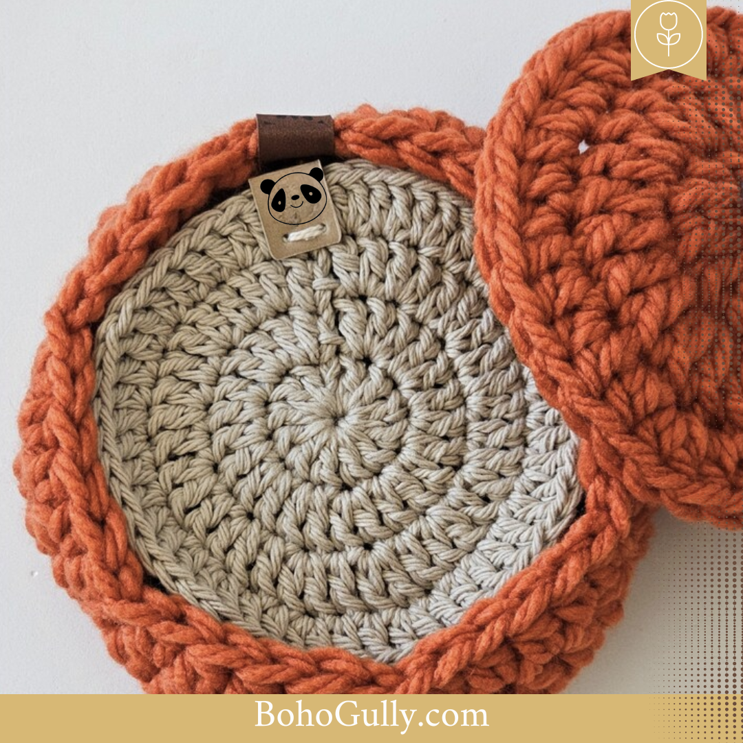 Boho Pumpkin pot and Coasters