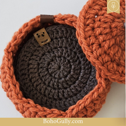 Boho Pumpkin pot and Coasters