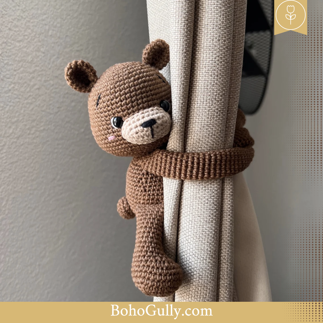 Boho Bear Curtain Knot