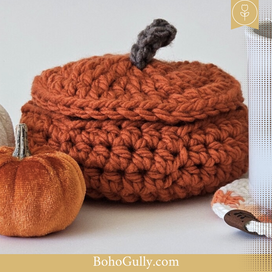 Boho Pumpkin pot and Coasters